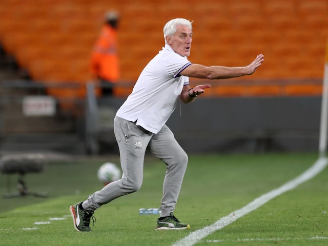 South Africa coach Hugo Broos pictured in October 2021