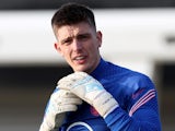 Nick Pope during training on March 22, 2022