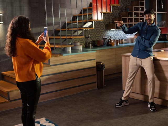 Nadira and Shaq on Hollyoaks on March 28, 2022