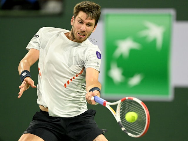 Cameron Norrie in action in March 2022