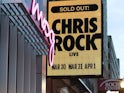 Outside the Boston Comedy Club for Chris Rock's gig on March 30, 2022