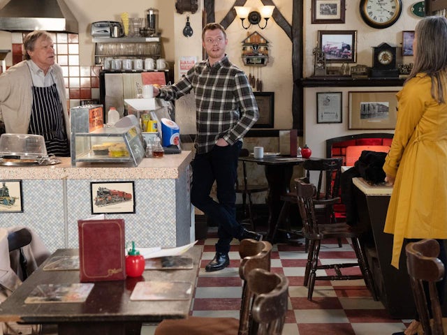 Roy and Daniel on Coronation Street on April 13, 2022