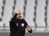 Qatar coach Felix Sanchez Bas on March 29, 2022