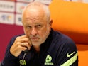 Australia coach Graham Arnold during the press conference on March 28, 2022
