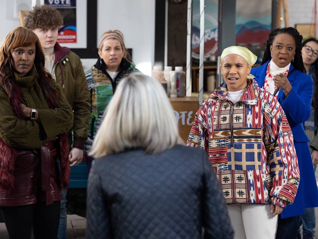 Martine and Ripley on Hollyoaks on March 30, 2022