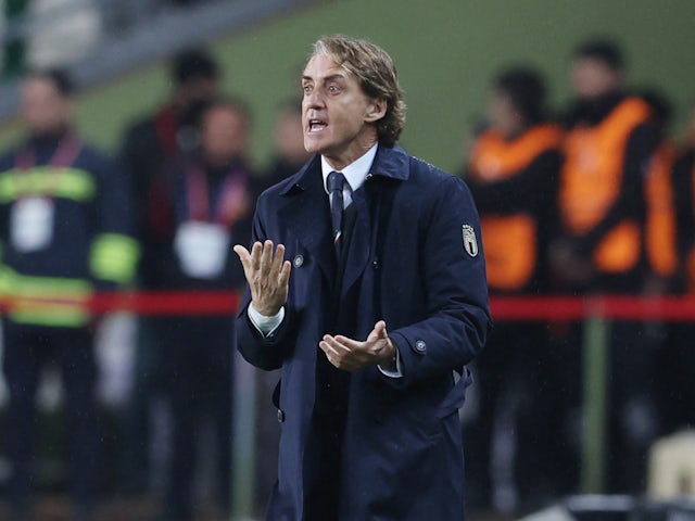 Italy coach Roberto Mancini on March 29, 2022