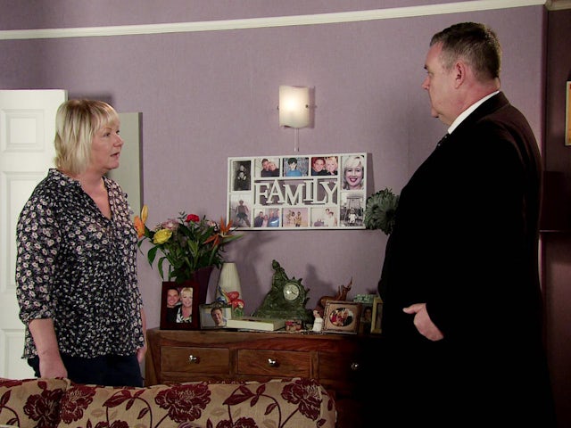 Eileen and George on Coronation Street on April 22, 2022