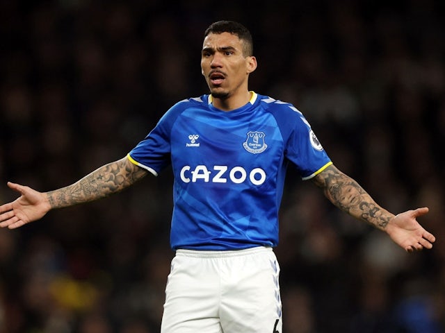 Everton's Allan reacts on March 7, 2022