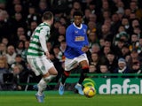 Rangers' Amad Diallo in action against Celtic on February 2, 2022