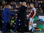 Burnley's Ben Mee is substituted off after sustaining an injury on March 1, 2022
