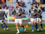  Leicester City's Caglar Soyuncu during the warm up before the match on March 20, 2022