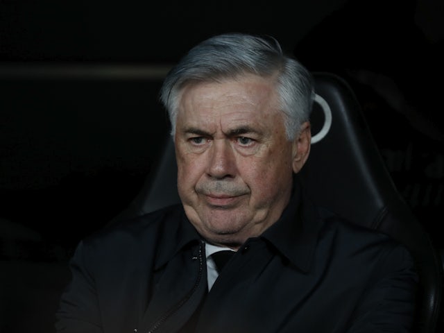 Real Madrid coach Carlo Ancelotti before the match on April 9, 2022