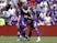Orlando City forward Ercan Kara (9) celebrates with Orlando City forward Alexandre Pato (7) after an assists goal in the second half against the Chicago Fire at Orlando City Stadium on April 9, 2022