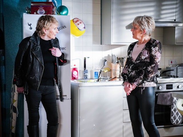 Shirley and Jean on EastEnders on April 21, 2022