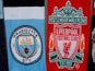 General image of Manchester City and Liverpool scarves on August 4, 2019