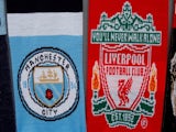 General image of Manchester City and Liverpool scarves on August 4, 2019