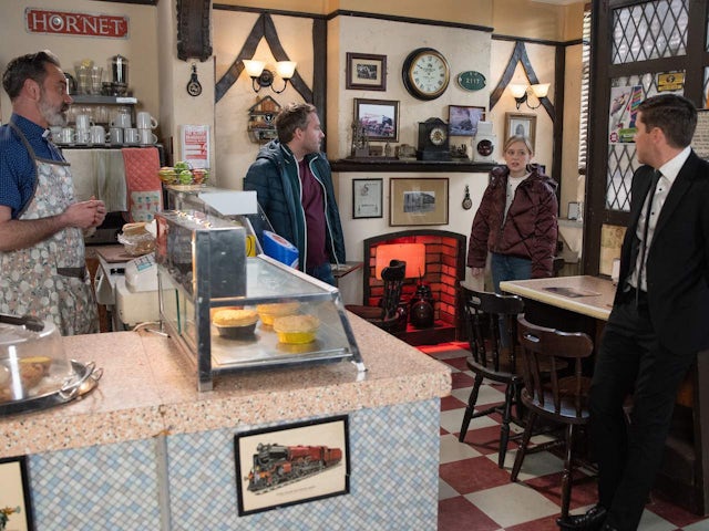 Billy, Paul, Summer and Todd on Coronation Street on April 20, 2022