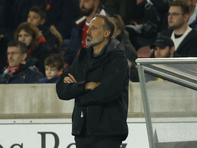 VfB Stuttgart coach Pellegrino Matarazzo on April 8, 2022