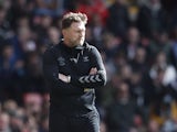 Southampton manager Ralph Hasenhuttl looks dejected on April 9, 2022
