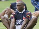 Freddy Rincon pictured in a Colombia training session in 2000