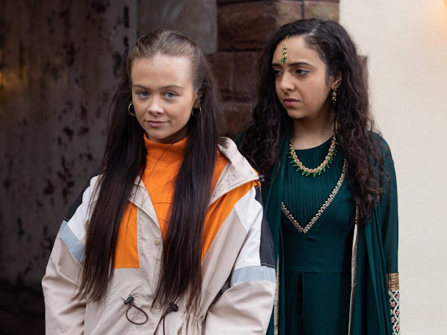 Juliet and Nadira on Hollyoaks on May 4, 2022