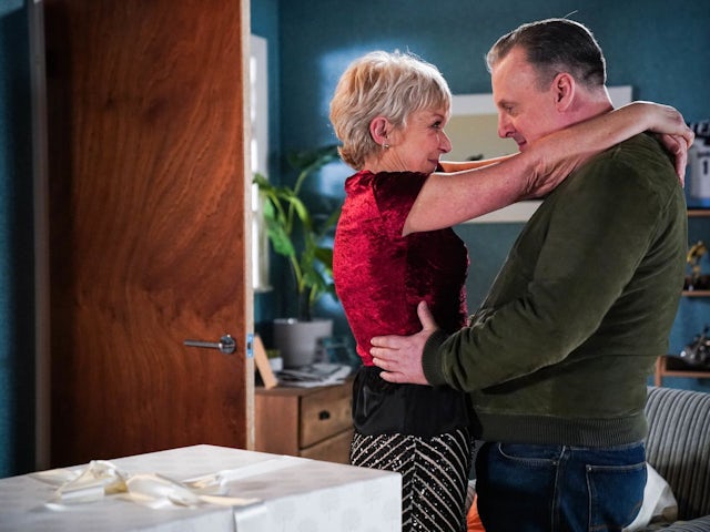 Jean and Harvey on EastEnders on April 26, 2022