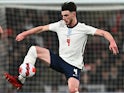 Declan Rice in action for England on March 29, 2022