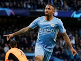 Manchester City's Gabriel Jesus celebrates scoring their second goal against Real Madrid on April 26, 2022