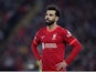 Mohamed Salah in action for Liverpool on April 27, 2022