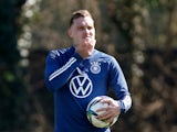 Germany and Hoffenheim defender David Raum pictured in training in March 2022