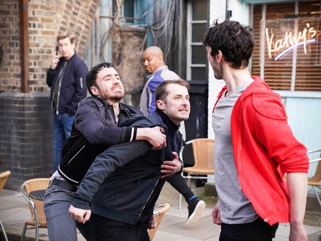 Lewis and Ben on EastEnders on May 10, 2022