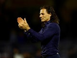 Wycombe Wanderers' manager Gareth Ainsworth celebrates after the match on May 8, 2022