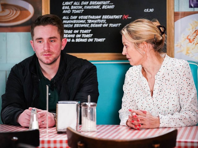 Callum and Kathy on EastEnders on May 12, 2022