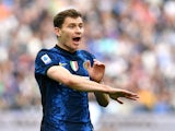 Nicolo Barella in action for Inter Milan in May 2022