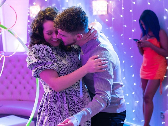 Cleo and Joel on Hollyoaks on May 10, 2022