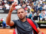 Dan Evans pictured at the Italian Open on May 9, 2022