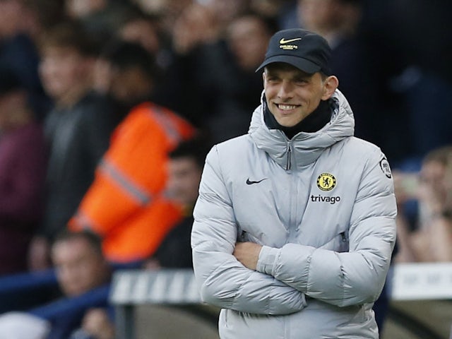 Chelsea-Cheftrainer Thomas Tuchel beim 3:0-Sieg gegen Leeds United am 11. Mai 2022.