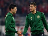 Celtic's Tom Rogic and Nir Bitton pictured on October 18, 2017