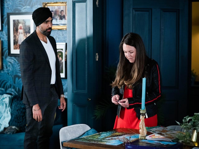 Kheerat and Stacey on EastEnders on June 1, 2022
