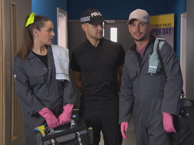 Sienna, Ste and Ethan on Hollyoaks on May 30, 2022