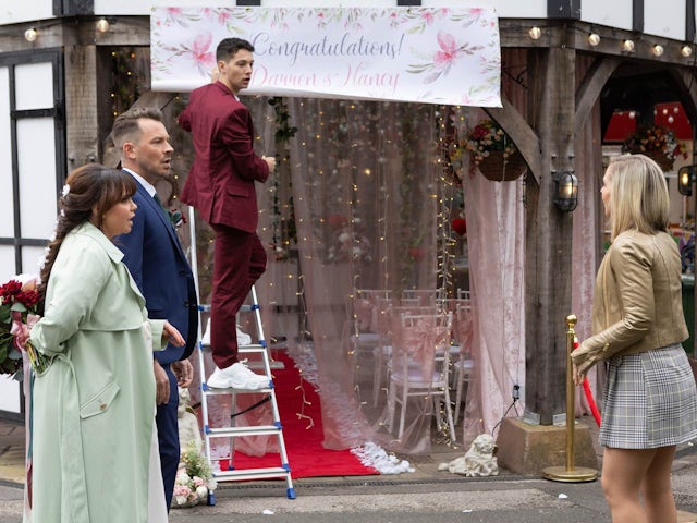 Nancy, Darren, Ollie and Cindy on the second episode of Hollyoaks on June 6, 2022