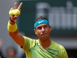 Rafael Nadal in action at the French Open on June 5, 2022