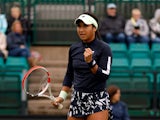 Heather Watson in action at the Nottingham Open on June 6, 2022