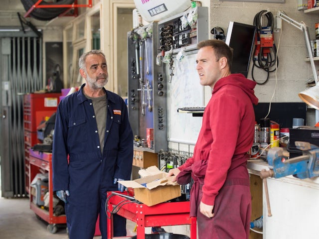 Kevin and Tyrone on Coronation Street on July 4, 2022