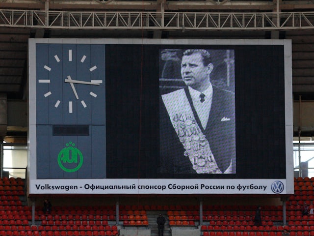 Lev Yashin is remembered at a memorial match in 2009