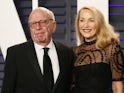 Rupert Murdoch and Jerry Hall pictured in February 2019
