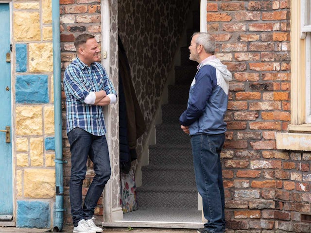Sean and Frank on Coronation Street on July 15, 2022