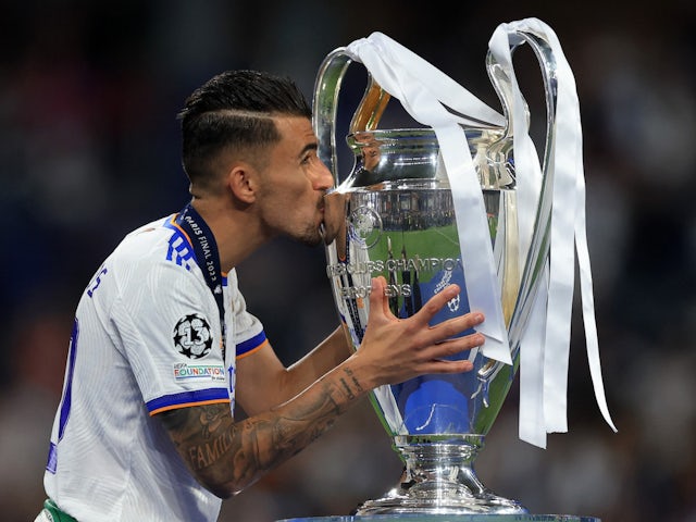 Real Madrid midfielder Dani Ceballos pictured in May 2022