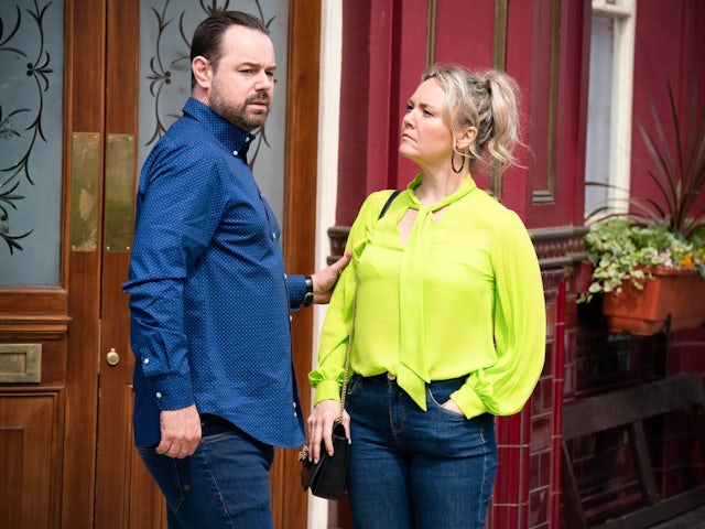 Mick and Janine on EastEnders on July 5, 2022