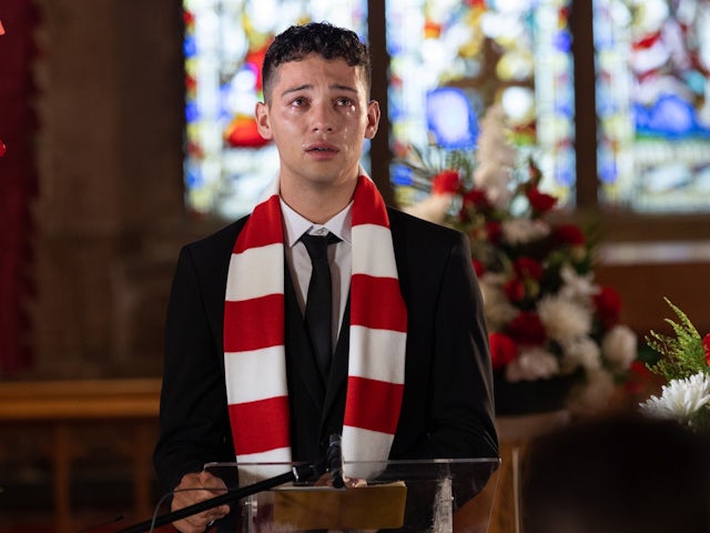 Gabriel Clark, ljaz Rana return to Hollyoaks for Juliet's funeral